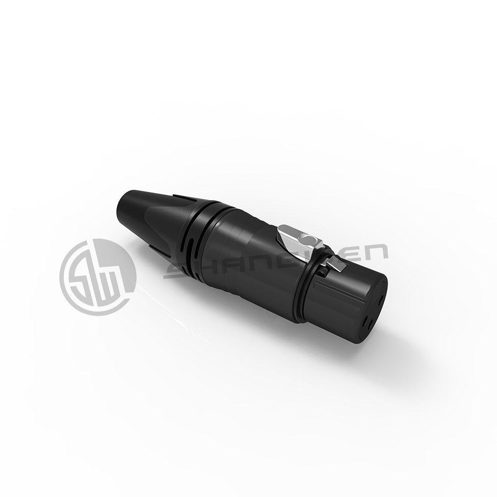 3 Pin XLR Connector Custom Audio Female Connector Plug Professional