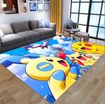 New Style Pokemon Cartoon Children's Crystal Velvet Living Room, Bedroom Living