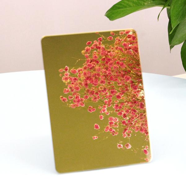 Buy cheap Aisi 201 304 410 430 4X8 Gold Mirror Stainless Steel Sheet Rose Gold Color from wholesalers