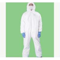 Buy cheap Medical Hooded Disposable Coveralls White Disposable Chemical Suit product
