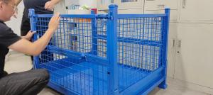 Wholesale Collapsible Stackable Warehouse Stack Rack Wire Mesh Pallet Box 1000kg from china suppliers