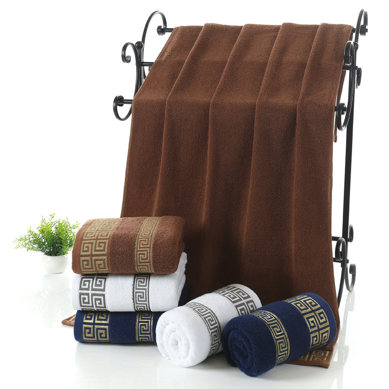 Pure Combed Cotton Water Bath Hand Face Towels in 30*30cm 35*75cm and 70*140cm Sizes