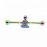 Buy cheap New arrival acrylic flower on industrial bar ear piercing jewelry set from wholesalers