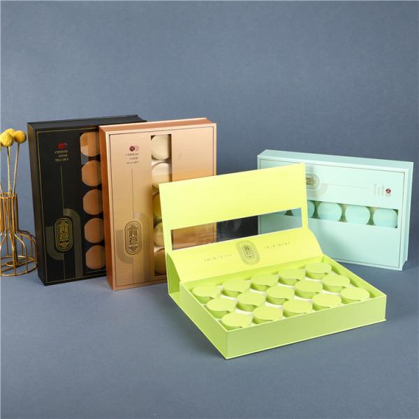 Buy cheap Customized Size Tea Packaging Box Printable Logo Rigid Gift Boxes from wholesalers