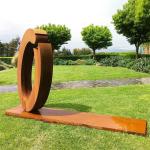 Outdoor Abstract Corten Steel Sculpture Garden Rusty Metal Art Statue