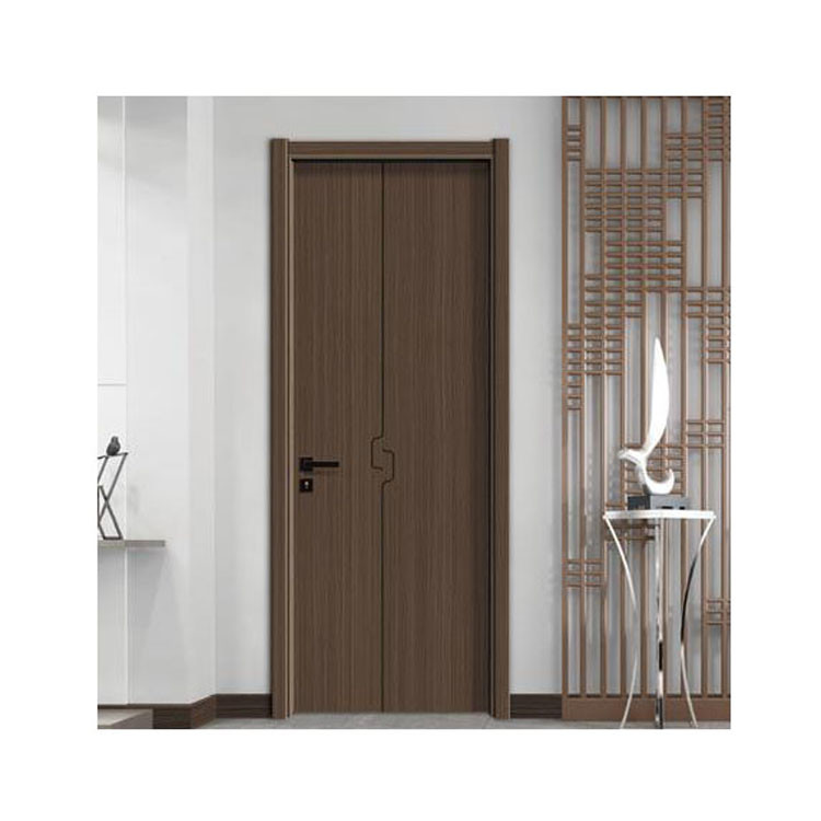 Bedroom French Interior Solid WPC PVC Wood Door