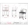 Buy cheap Industrial Finish Product Cleaning Trolley Cart With 4" Silent Casters from wholesalers