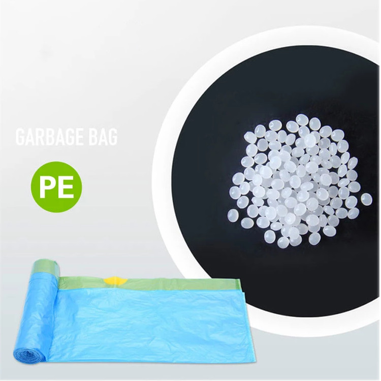 Waterproof LDPE Drawstring Garbage Bags 30 MIC Biodegradable