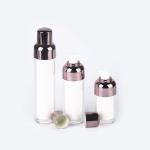 Luxury White/Green 15/30/50ml Airless Pump Bottle With Double Body Design