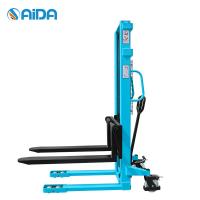 Buy cheap High Strength Hand Manual Pallet Stacker Forklift 500kg Electric product
