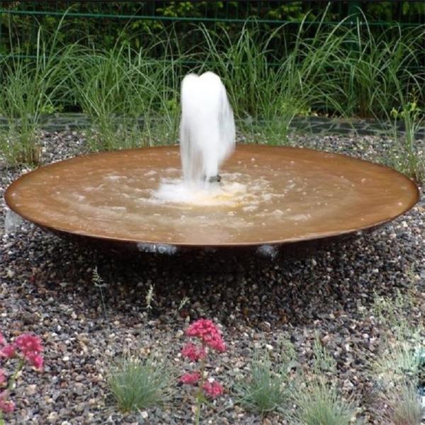 Buy cheap 120cm Decoration Large Corten Steel Water Bowl For Garden Water Feature from wholesalers