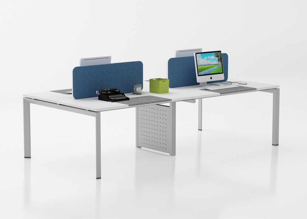 Maple Color Wooden Office Workstation Desk Furniture Melamine Partition 6 Person