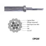 Outdoor Aerial Single Mode OPGW Fiber Optic Cable 36 Core