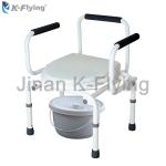 Adjustable Height Medical Rehabilitation Equipment Elderly Commode Toilet