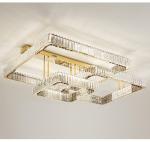 Luxury Living Room Smart Led Chandelier Modern Hall Glossy K9 Crystal Ceiling