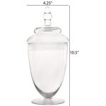 Multipurpose Set Of 3 Clear Glass Jars For Kitchen