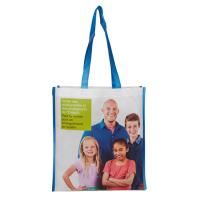 Buy cheap Handled Polypropylene Shopping Tote / Hand Made PP Woven Shopping Bag product
