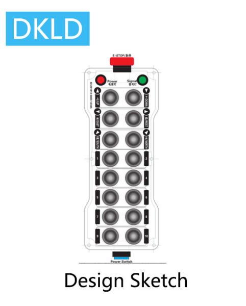 Buy cheap 16-way switch industrial remote control DH-Z16F from wholesalers