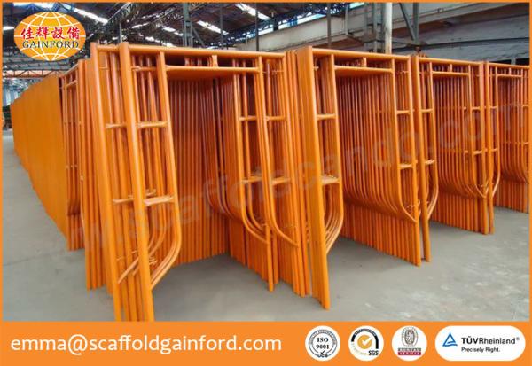 Buy cheap Colorful painted walk through frame main frame 1219*1524mm with high bearing capacity for high building from wholesalers