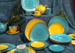 Buy cheap 24pcs Color Reactive Glaze Ceramic Dinnerware Set from wholesalers
