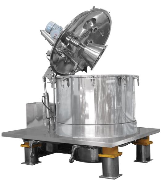 SS316 Bottom Discharge Horizontal Peeler Basket Centrifuge With Oxygen Measuring