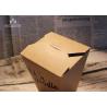 Buy cheap Noodles Cantai Kraft Paper Takeaway Food Containers Food Grade PE / PLA Lining from wholesalers