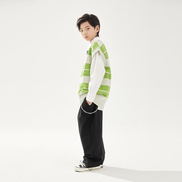 Buy cheap 100% Cotton Sleeveless Children Sweater Vest Boys Tops from wholesalers