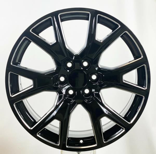 Buy cheap Gloss Black Milled Chevrolet Replica Wheels 2000-2021 22 Inch Tahoe Replica Wheels from wholesalers