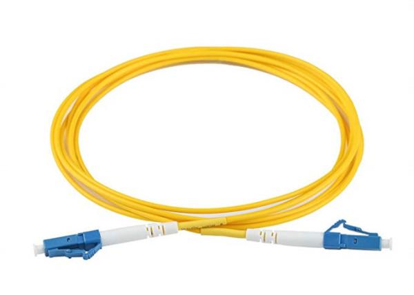 Single Mode Fiber Optic Patch Cord LC To LC 2 Meters 2.0mm LSZH 9/125 RoHS