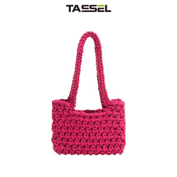 Buy cheap Designed Beauty Hand Knitted Bag Pink Shoulder Bag For Gift Package from wholesalers