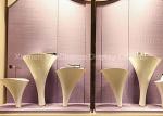 Handmade White Standing Display Rack Fiberglass Necklace Display Rack