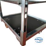 Silver danish Trolley Danish Flower Trolley Euro Racks Q235 Material