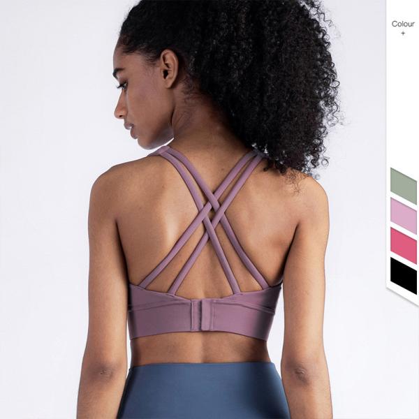 7 Colors Nuls Sexy Women Sports Bra Traceless Buckle Back Shock Absorber Crop