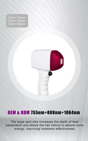 808nm/808+755+1064nm Diode Laser Hair Removal Machine with Field Installation