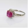 Buy cheap Women Jewelry 925 Silver 8x10mm Oval Purple Cubic Zircon Ring (F47E) from wholesalers