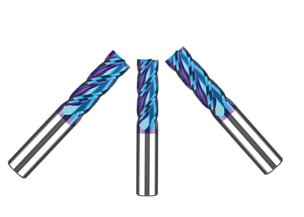 Buy cheap Black And Blue Color Options Carbide End Mill Cutter AlTiN And NACo Coating On Carb from wholesalers
