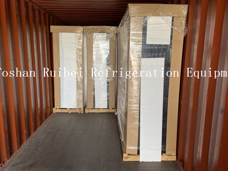 2000L Commercial Supermarket 4 Doors Glass Upright Freezer