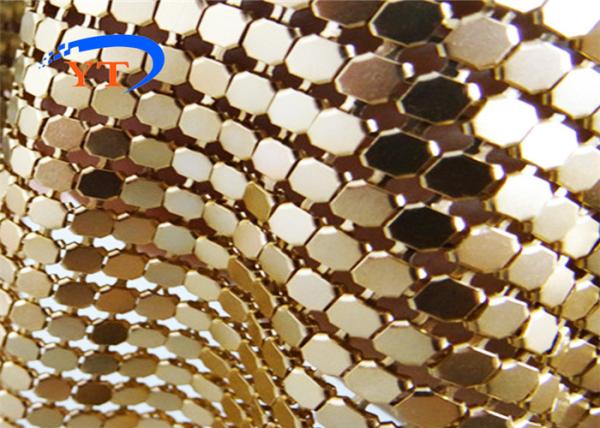 Buy cheap 6mm Woven Metal Sequin Mesh Fabric 45*150cm For Table Cloth from wholesalers