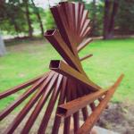 Modern Outdoor Welding Corten Steel Sculpture Customized Design