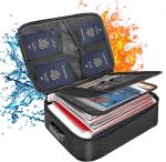 Buy cheap Document Bag with Lock,Fireproof 3-Layer File Storage Case with Water-Resistant Zipper,Document Safe Portable from wholesalers