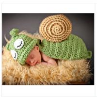 Buy cheap blue snail cartoon baby hat cap beanie set costume Photography Prop Animal set product