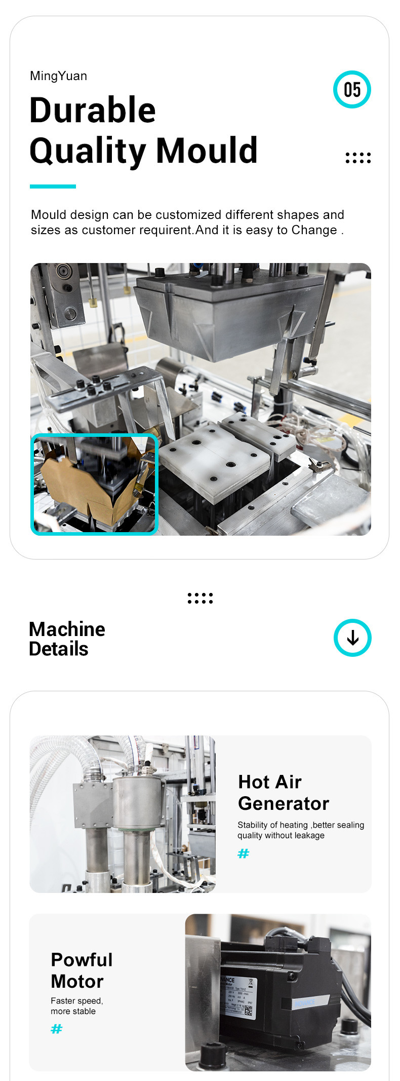 Two Compartments PE Coated Paper Lunch Box Forming Machine Automatic