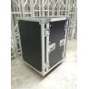 Buy cheap Different kind of colors Standard 10U Plywood Rack Flight Case With Strong Wheels For Stage Equipment from wholesalers
