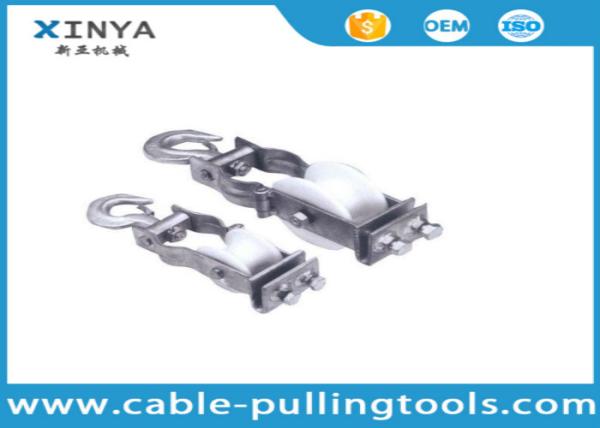 Quality Transmission Line Stringing Tools Single Sheave Nylon Stringing Pulley Block for sale