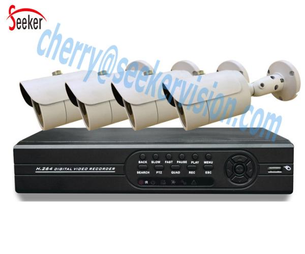 Buy cheap 18M cable ip66 waterproof cctv bullet camera housing 5 in 1 4ch cctv dvr kit night vision from wholesalers