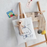 Buy cheap Eco Custom Fashion Cotton Shopping Totes For Promotional With Bear Pendant product