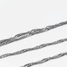 Buy cheap DIY Jewelry Necklace Accessories Love Pearl Platinum Plated Water Wave Chain from wholesalers
