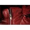 Buy cheap Ladies PU Coats Jacket Quality Fashion Keep Warm Autumn And Winter Burgundy from wholesalers