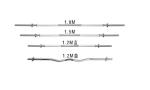 women's olympic competition bars 2m long and 25mm diameter fit 50mm weight