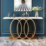 Stainless Steel Marble Console Tables - Perfect For Modern Interiors